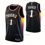 Maillot Phoenix Suns Devin Booker #1 75th Anniversary 2022 noir